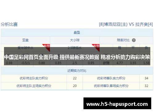 中国足彩网首页全面升级 提供最新赛况数据 精准分析助力购彩决策